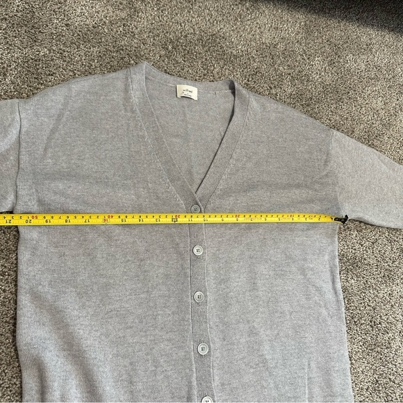 Wilfred Aritzia Merino Wool Grey Utopia Knit Button Front Dress Small - Picture 4 of 11